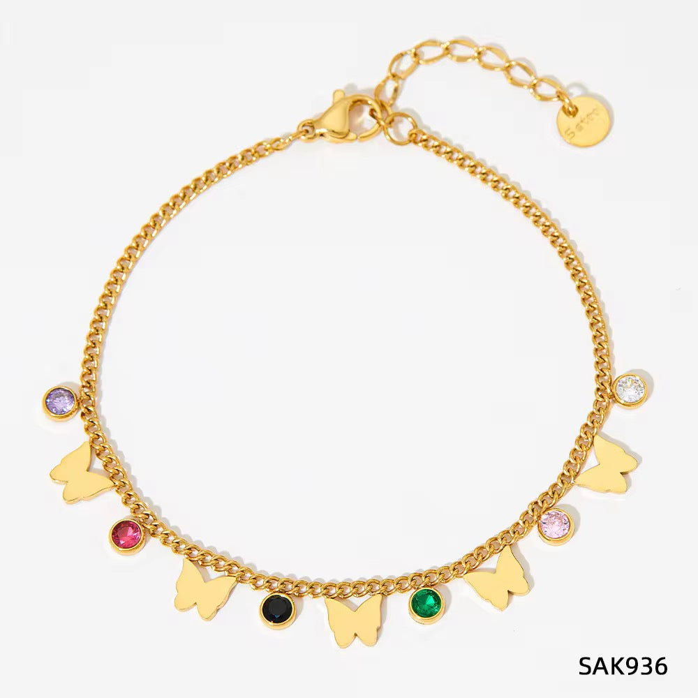 BUTTERFLY BABE CHARM BRACELET